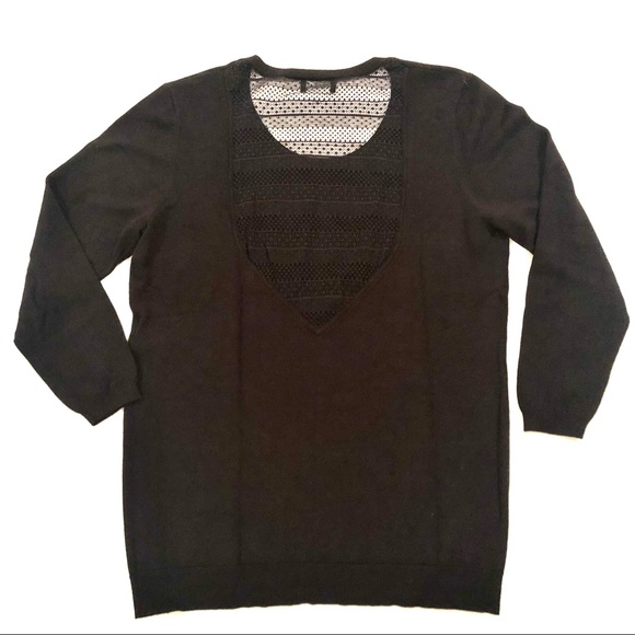 Kookai lace-back sweater, US 8-10 (European size 2), black, EUC - Picture 10 of 15